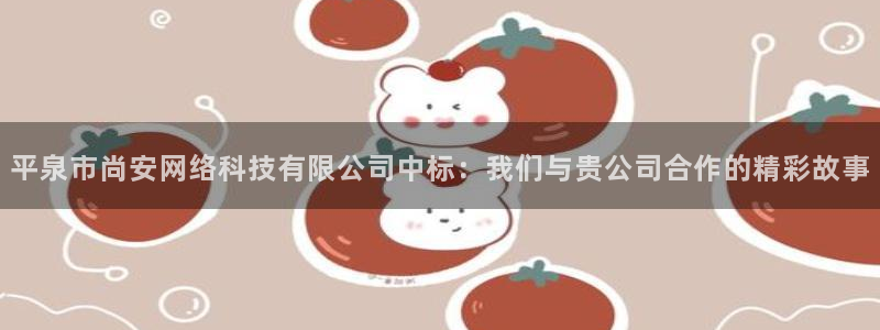 平泉市尚安网络科技有限公司中标：我们与贵公司合作的精彩故事