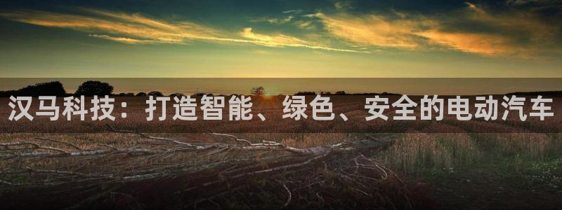 汉马科技：打造智能、绿色、安全的电动汽车